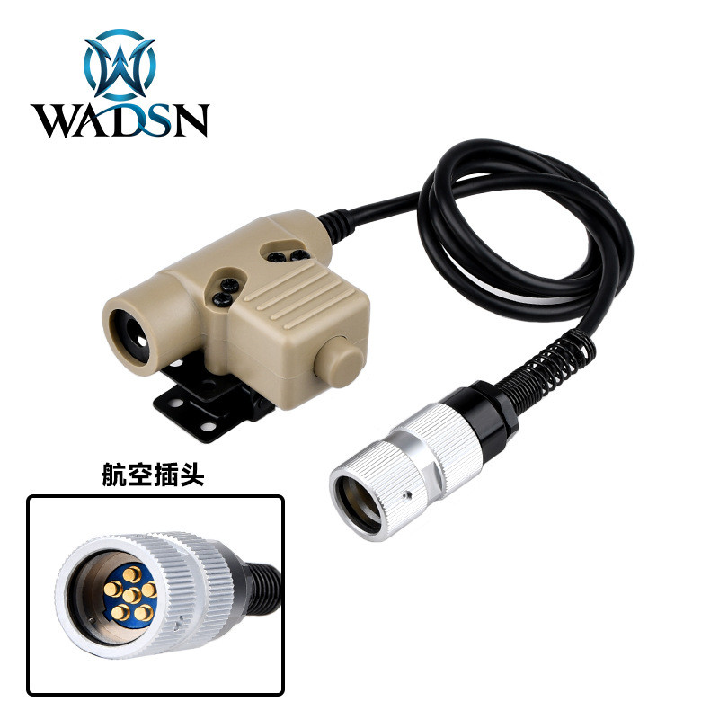 Waderson U94 6-Pin PTT สําหรับ PRC-152 PRC-148 Original Walkie-Talkie ปุ่มอะแดปเตอร์