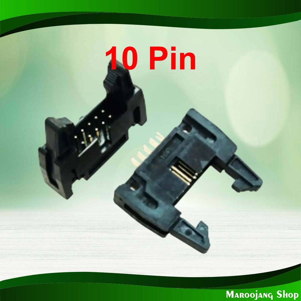 ขั้วบอร์ดเฮดเดอร์ 10P ตัวผู้ขาตรง Board Header Connector Straight