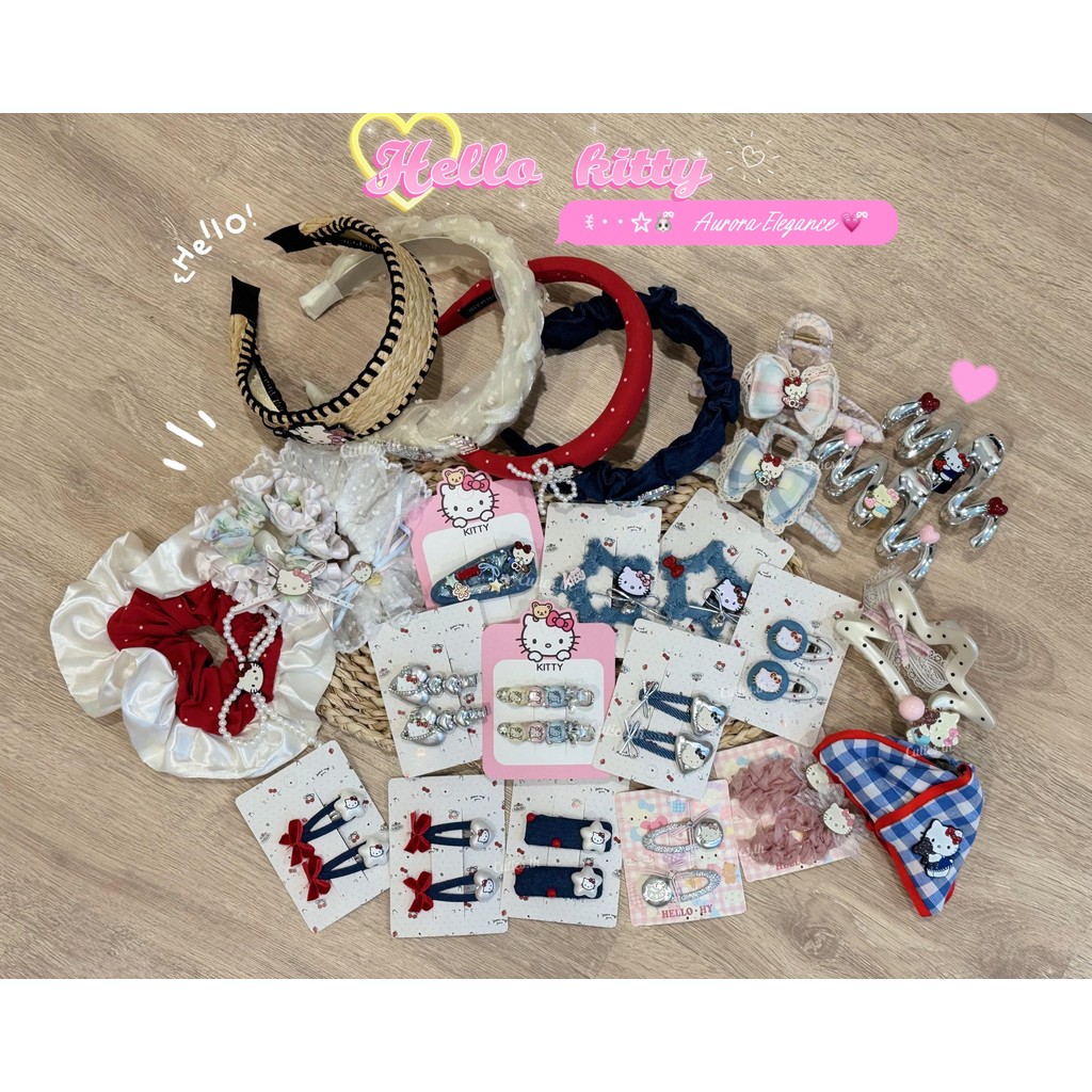 Kitty Aurora Elegance รวมกิ๊บติดผมคิตตี้ งานแฮนด์เมด ทำมือ สั่งทำพิเศษ ไม่ซ้ำใครแน่นอน เน้นความสวย ลูกคุณมากๆ