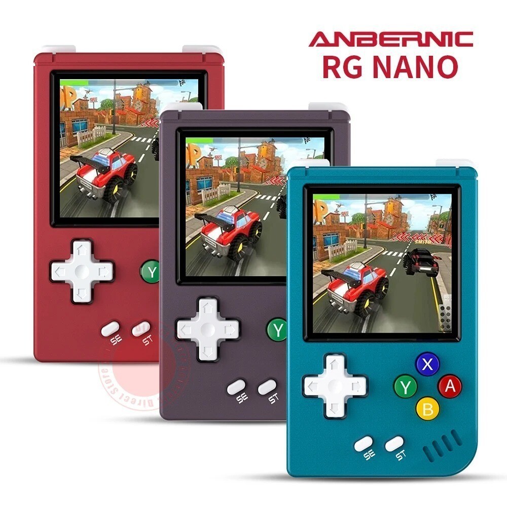 ANBERNIC RG Nano Pocket Retro เกมคอนโซลมือถือ 1.54 "หน้าจอ IPS Linux เครื่องเล่นเกมคลาสสิก