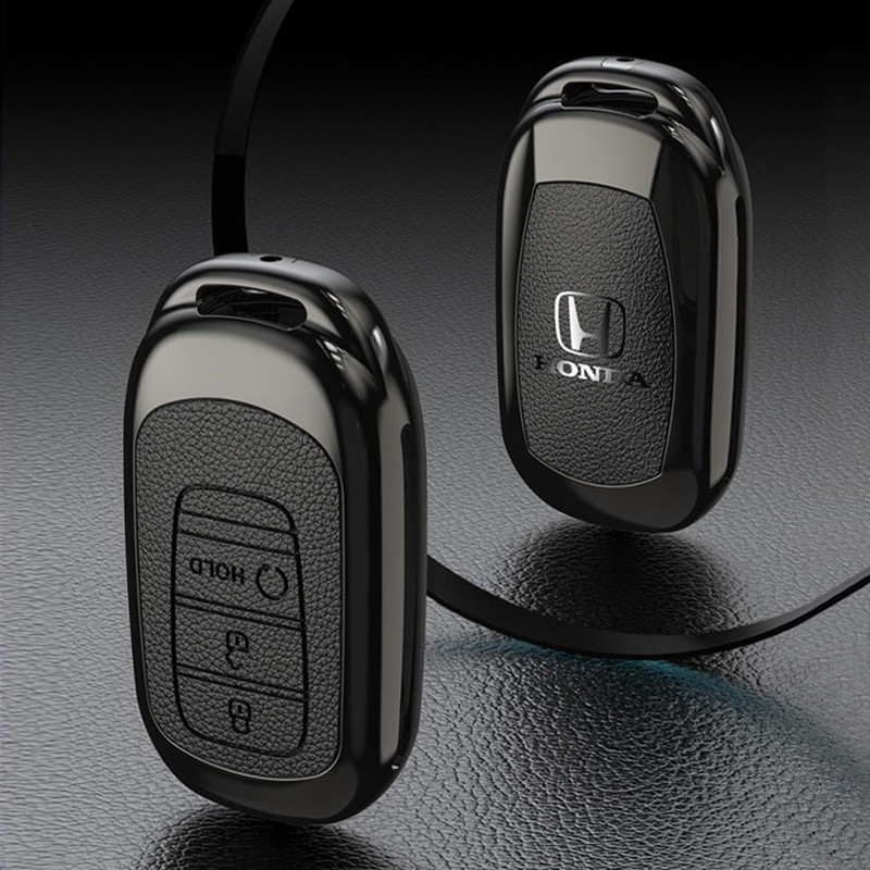 ปลอกกุญแจรถยนต์ฮอนด้าโลหะผสมสังกะสี – เหมาะกับ Civic, Accord, CR-V, Fit, XR-V, Vezel, Integra, Avancier, Breeze, UR-V, Inspire, Crider, ZR-V, Odyssey, Elysion, City อุปกรณ์ตกแต่งรถยนต์ ราคา ถูกที่สุด ดีลบีเคเค แกลเลอรีภาพที่ 4