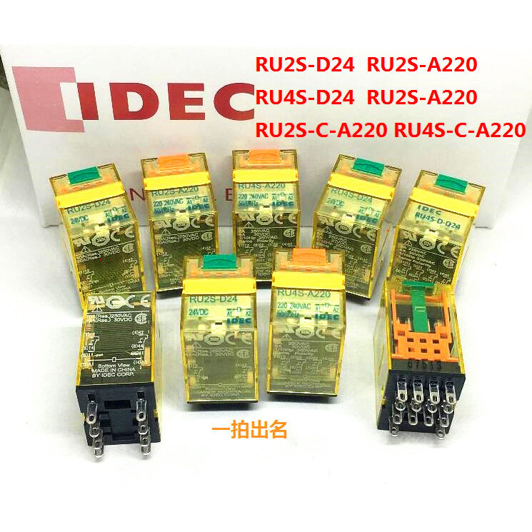 IDEC Izumi RU4S - D24, RU2S - D24, RU25 - A220, DC24V, C - A220 รีเลย์, C - A110