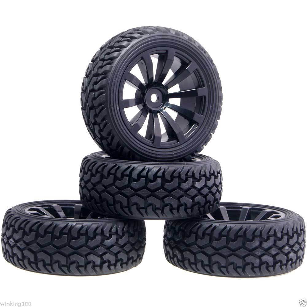 RC 601-8019 ขอบพลาสติก & Rally ยาง 74 มม.สําหรับ 1/10 Flat Run to Rally ยาง / 1/16 Rally ยาง