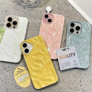 จัดส่งในพื้นที่ เคส เคสเหมือนอุกกาบาต มีสีสัน คลื่น รอยย่น สวย For IPhone16 15 13 12 11 6 7 8 plus Pro Promax X XR XS