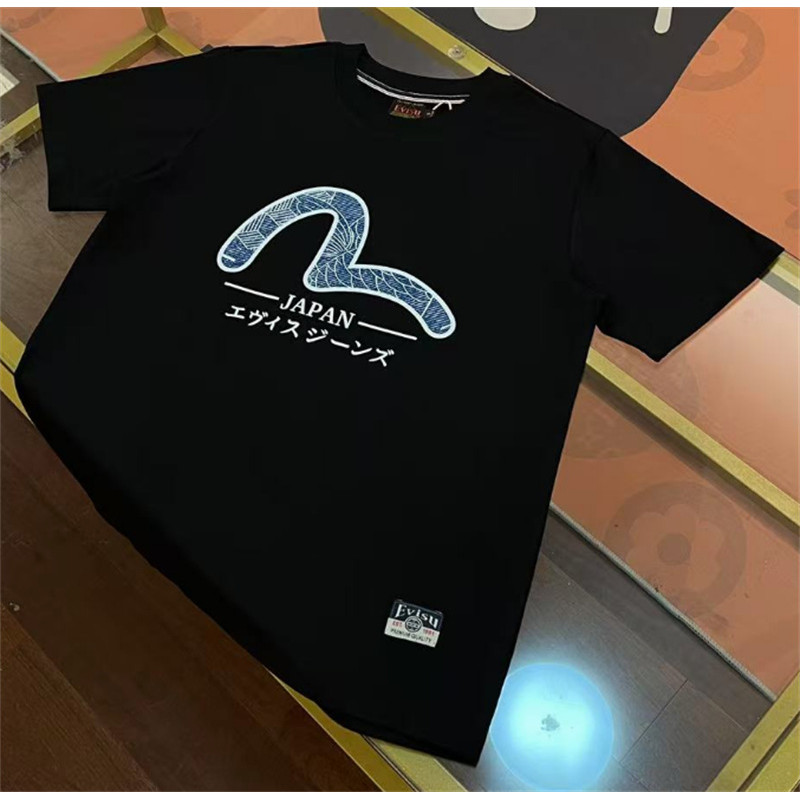 เสื้อยืดแขนสั้นผ้าฝ้ายลายสองสีสำหรับชายและหญิง ไซส์ใหญ่ ใส่สบาย เหมาะสำหรับฤดูร้อน