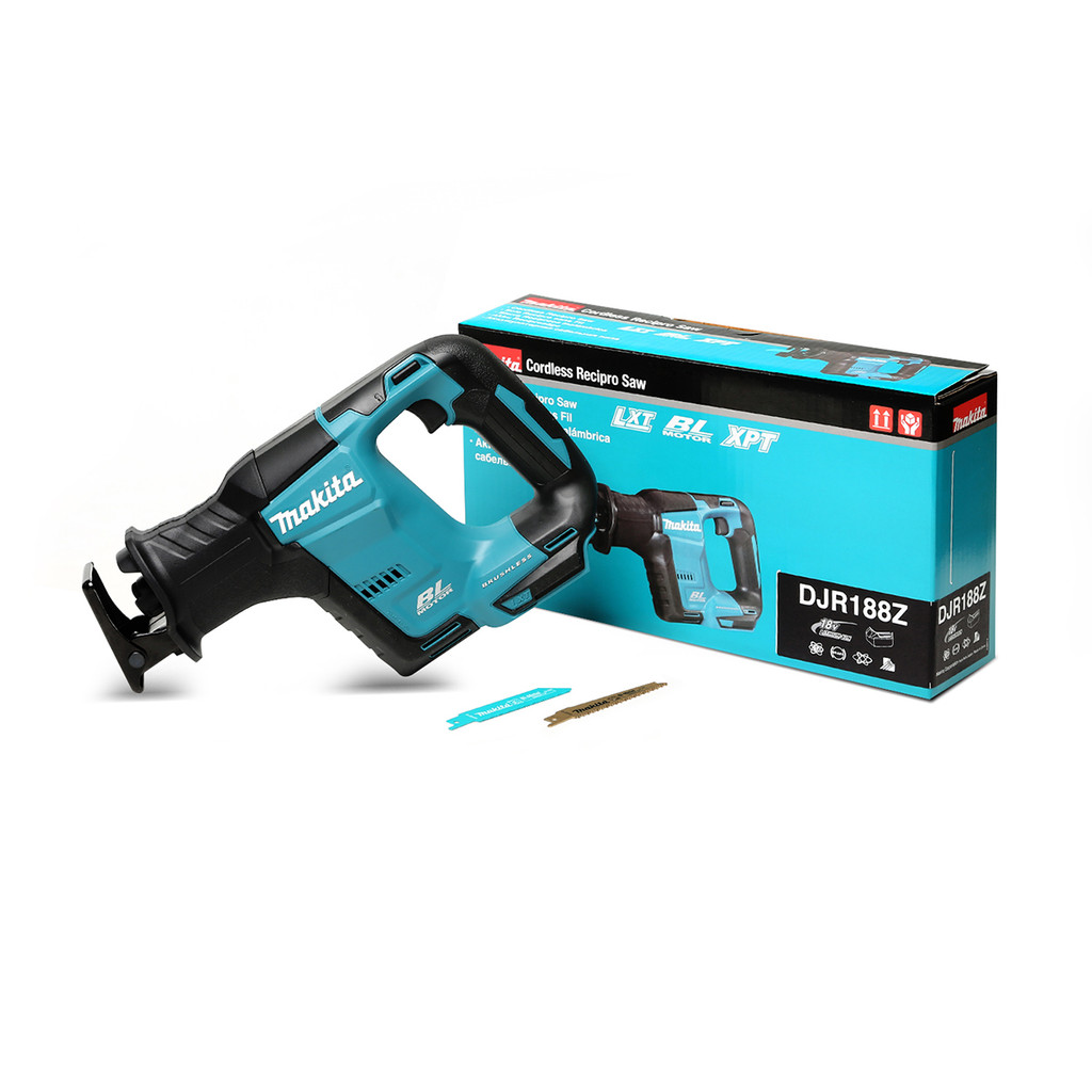MAKITA DJR188Z เลื่อยชักไร้สาย 18 โวลต์ ความยาวช่วงชัก 13/16 นิ้ว ไม่รวมแบตเตอรี่-แท่นชาร์จ (มากีต้า