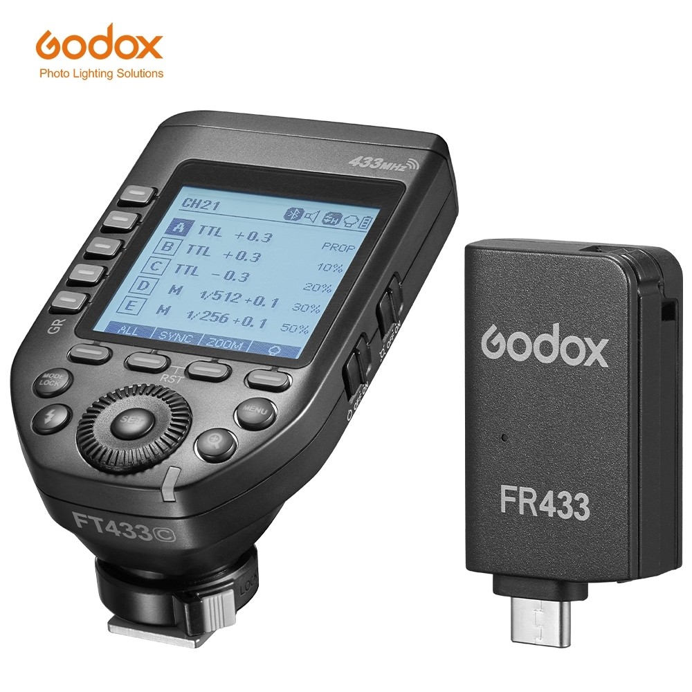 Godox FT433 TTL แฟลชทริกเกอร์สําหรับ Sony Nikon Canon กล้องสําหรับ Godox AD200proII AD600proII AD600