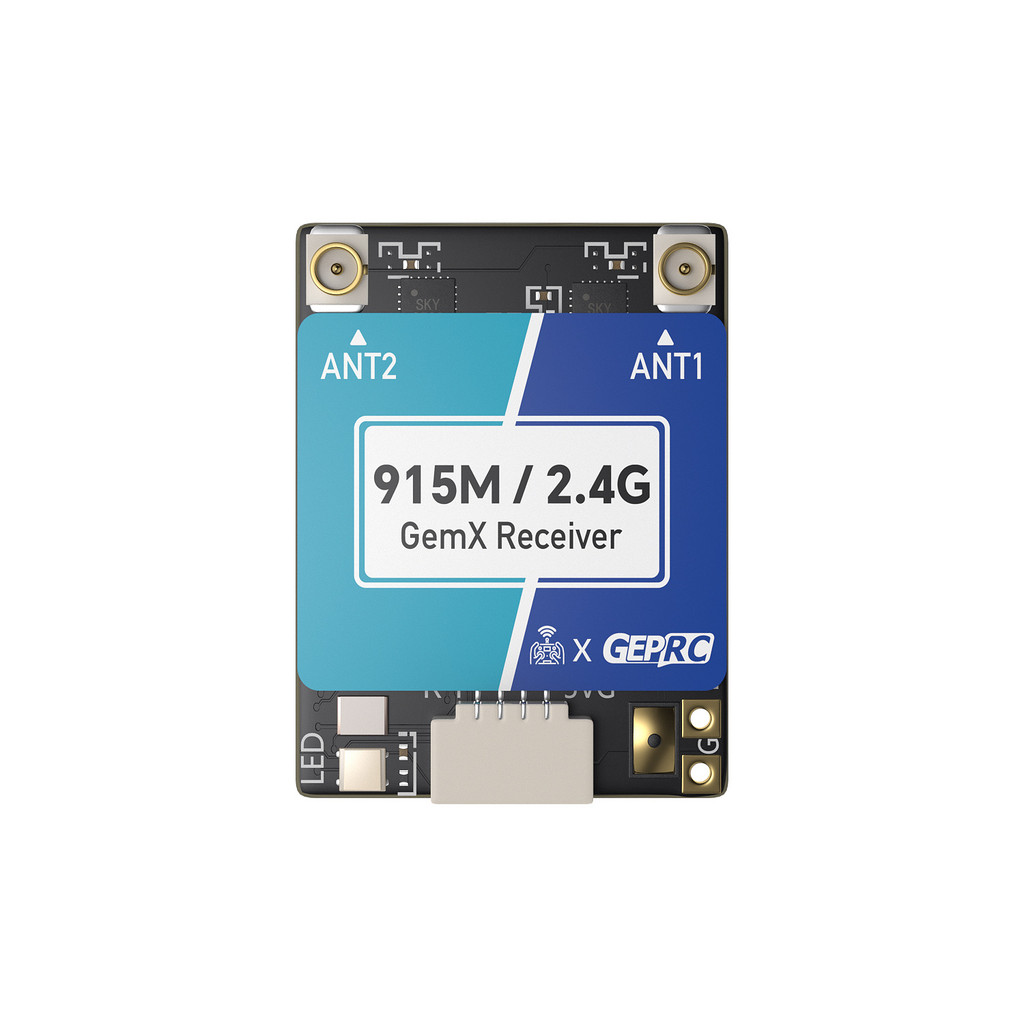 GEPRC GEPRC ELRS 915M/2.4G GemX Gemini เครื่องรับความถี่คู่ FPV ผ่านเครื่อง