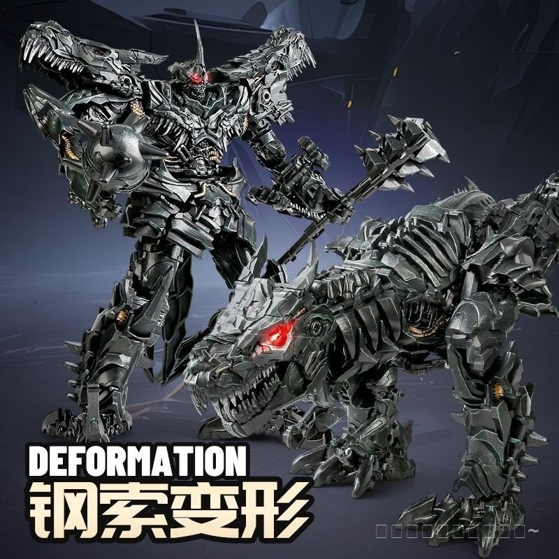[สต๊อกพร้อมจัดส่งด่วน] รุ่นอัพเกรด Weijiang สายเหล็ก Transformers ของเล่น Tyrannosaurus Rex ฟรี Opti