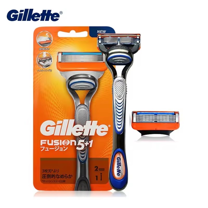 Gillette Fusion 5 ใบมีดโกนสําหรับผู้ชาย Face Hair Shaving Cassettes