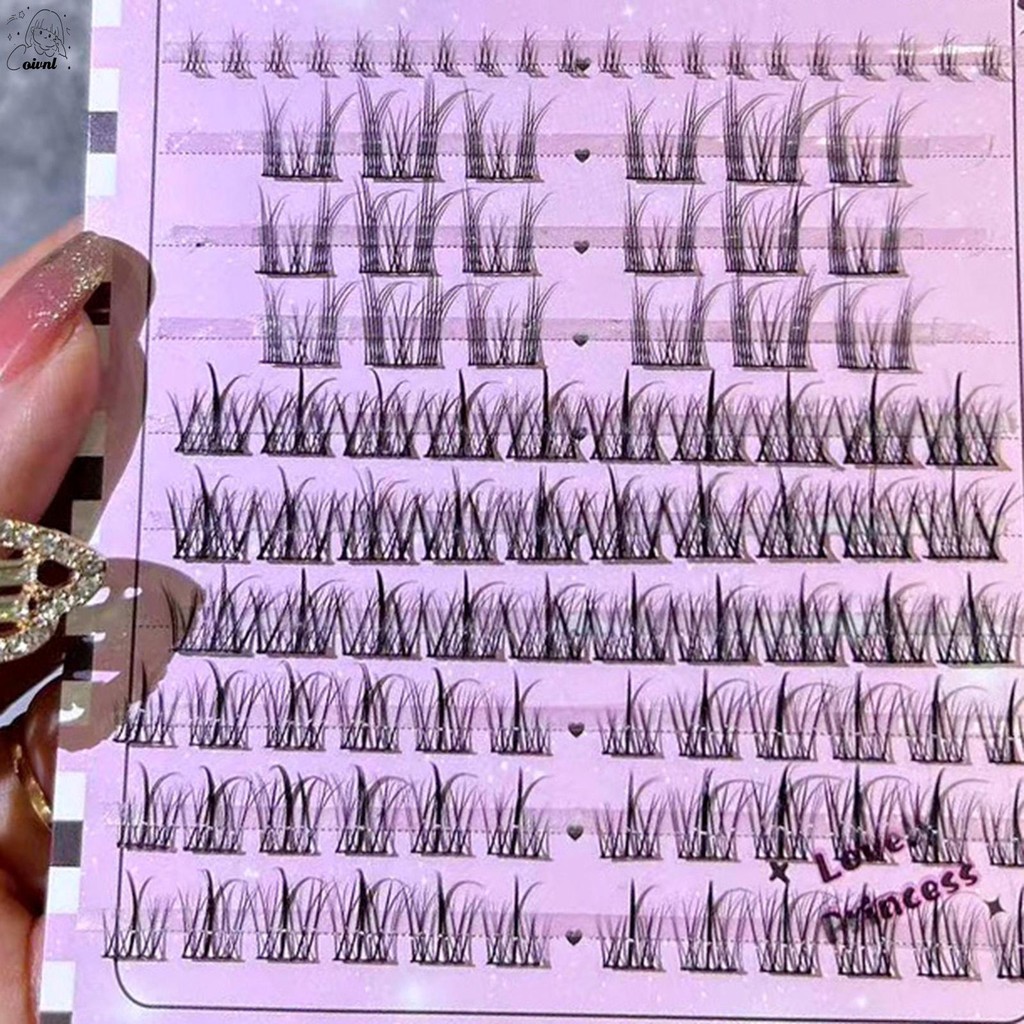 ขนตาปลอมน้ําหนักเบานุ่ม - ขนตาปลอม Non-Irrting Segment Lashes สบายสําหรับแต่งหน้า DIY คอสเพลย์