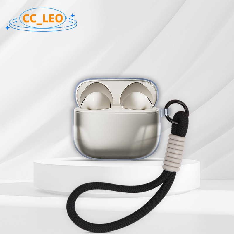 Case for EDIFIER EvoBuds Clear TPU Soft Case Cute Lanyard Pendant Suitable for EDIFIER EvoBuds Silicone Soft Case Protective Sleeve