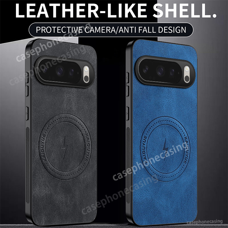 เคสโทรศัพท์สําหรับ Google Pixel 10 9 8 7 6 Pro XL 10Pro Pixel 10A 9A 8A 7A 6A 5G 2025 แม่เหล็กหนังฝาครอบโทรศัพท์กันกระแทกปกหลัง
