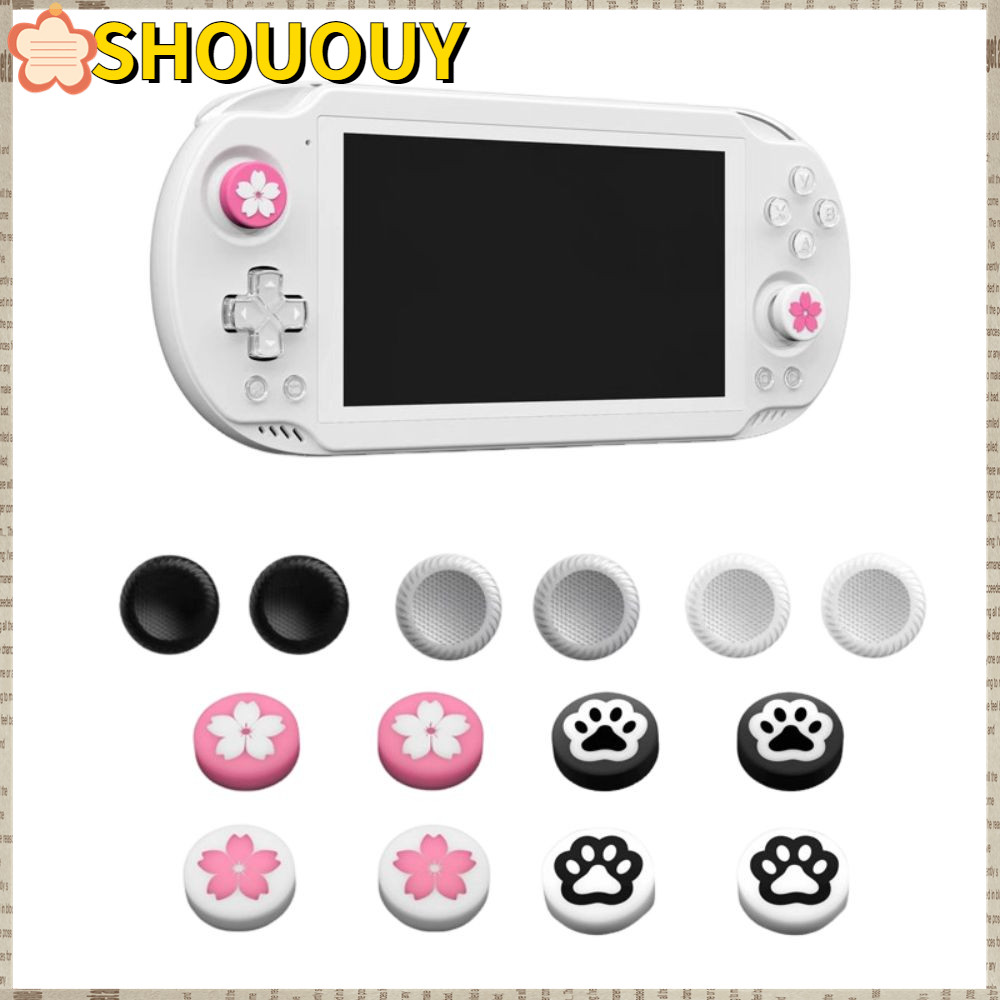 SHOUUY 4 ชิ้นบิ๊กจอยสติ๊กหมวก,อุปกรณ์เสริมที่มีสีสันเกมคอนโซลจอยสติ๊ก Rocker,ทนทานลื่นซิลิโคนเปลี่ยน