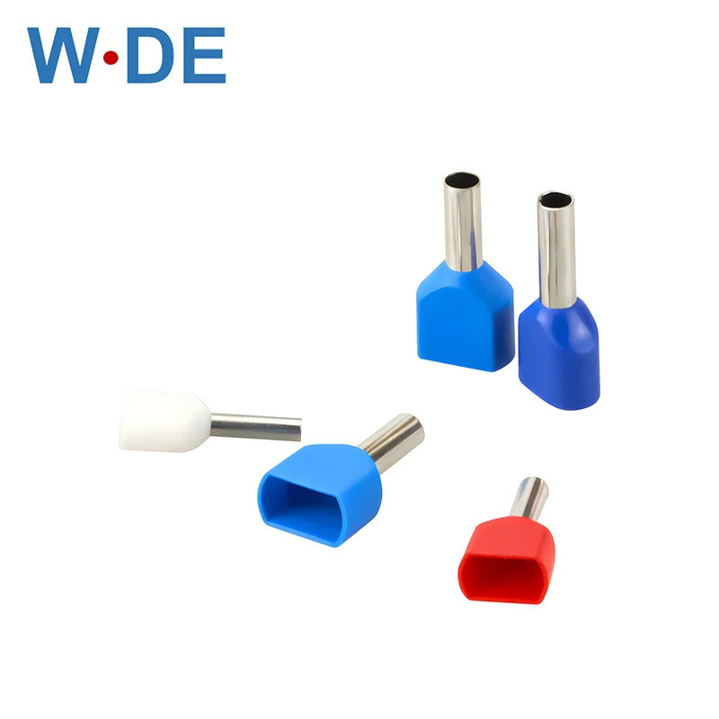 1000pcs ฉนวน Ferrule Terminal ลวดคู่สายไฟ End Pressed Crimping Terminal TE0508 7508 1008 1508 2508 4