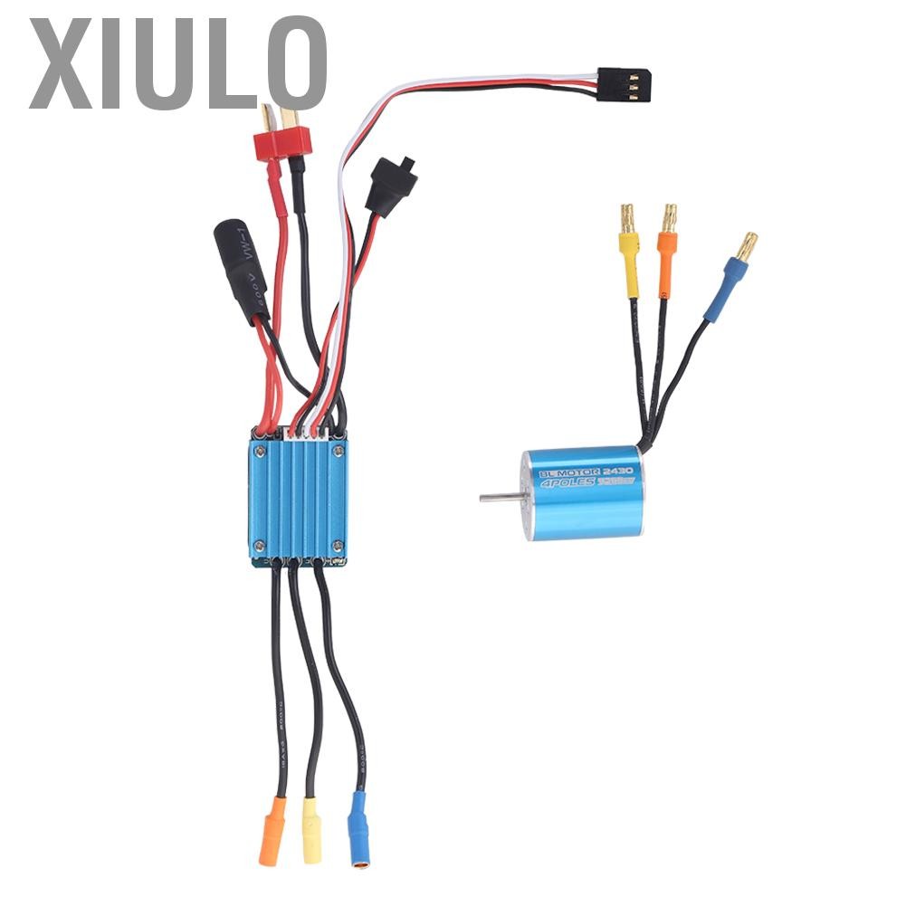 Xiulo Xiulo-th brushless RC Motor 2430 7200kV 4p Sensorless 25A ESC สำหรับเรือ 1/18
