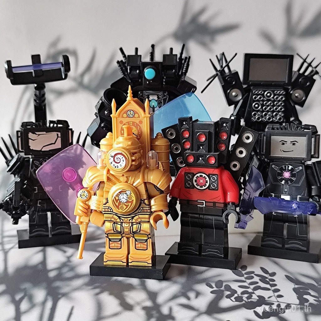 สไตล์ใหม่ Battle Damaged Thai Electric DJ อัพเกรด Toilet Man Monitor Man ประกอบรุ่นของเล่น Minifigur