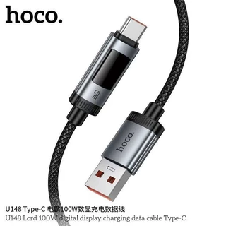 HOCO U148 สายชาร์จเร็ว พร้อมหน้าจอ OLED แสดงค่ากำลังไฟ รองรับ PD 27W / Type-C 100W / TC-TC 240W hc1