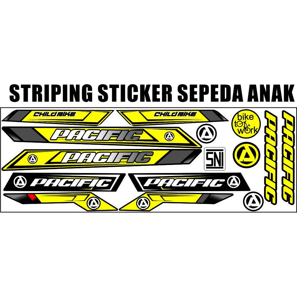 VARIATION BIKE STICKERS / VARIATION STICKER POLE STICKER KID BIKE CHILDRENS BIKE VARIATION STICKER L