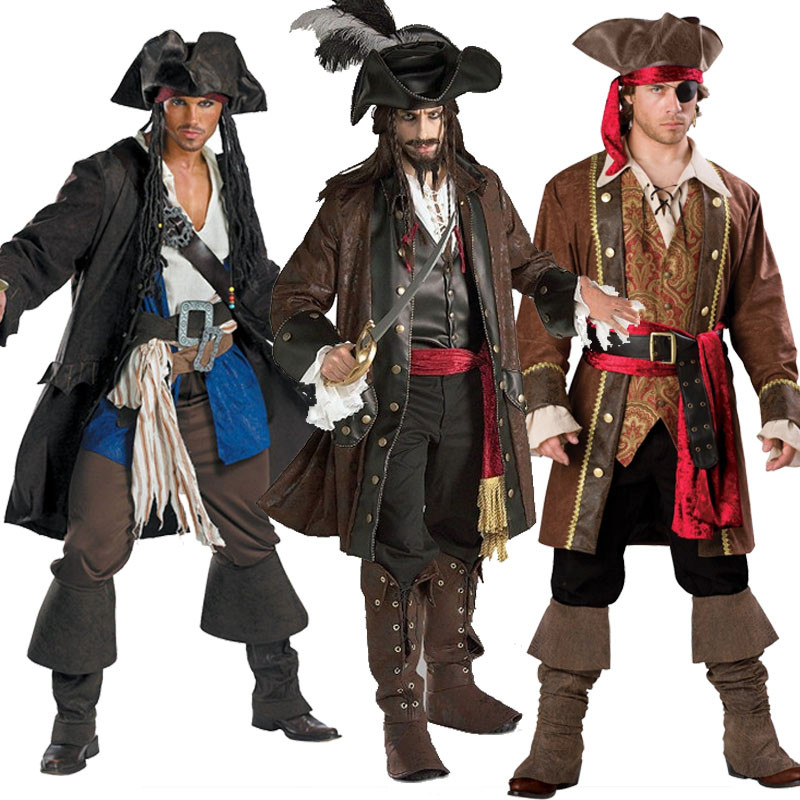 halloween costume ชุดคอสเพลย์กัปตันแจ็คจาก Pirates of the Caribbean สำหรับ.party