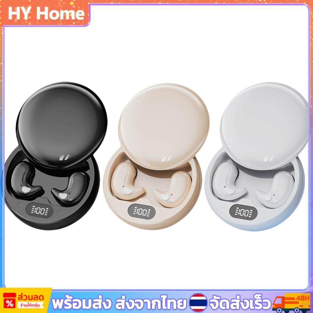 หูฟังไร้สาย BT 5.4 Sleep Earbuds in Ear Touch Screen หูฟัง LED Power Display ชุดหูฟังสําหรับ Sleeping Sport