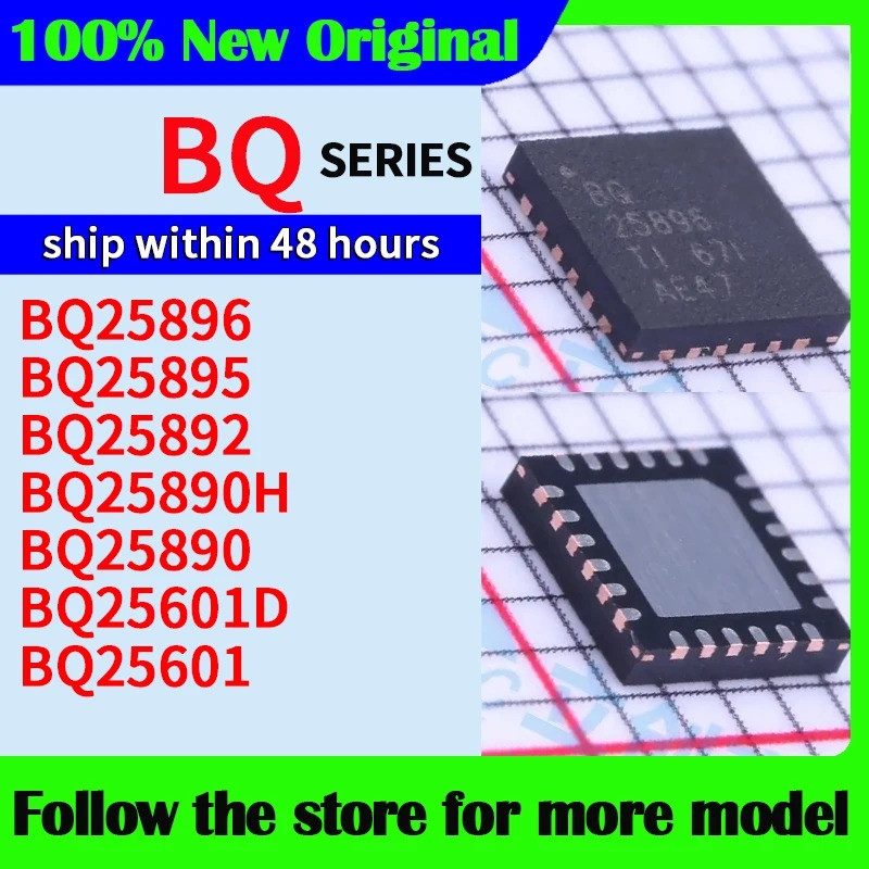 1-5PCS BQ25896 BQ25895 BQ25892 BQ25890H BQ25890 BQ25601D BQ25601 ชิป ic ในสต็อก