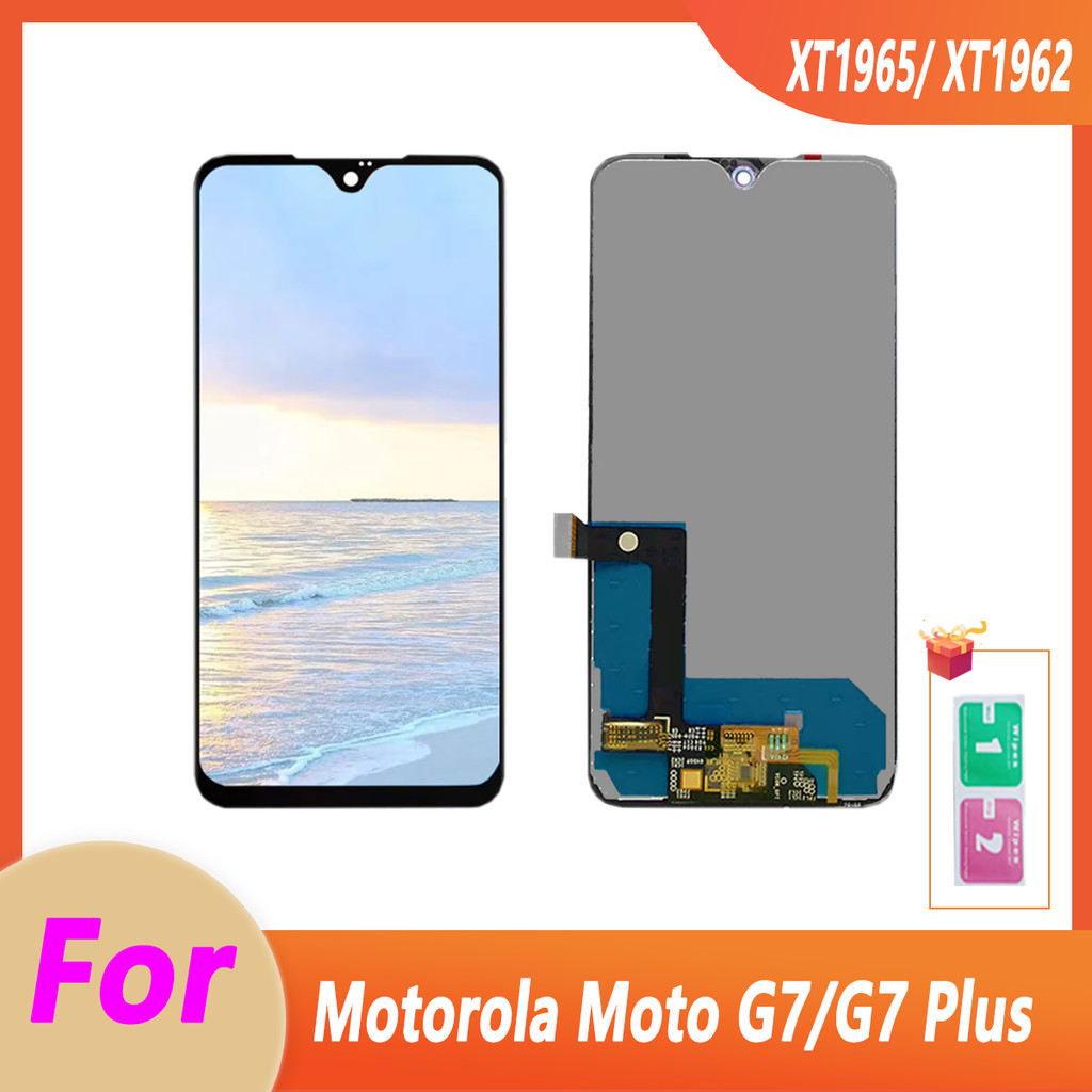 LCD สําหรับ Motorola Moto G7 G7 Plus จอแสดงผล LCD Touch Screen Digitizer G7 Plus LCD Assembly หน้าจอ