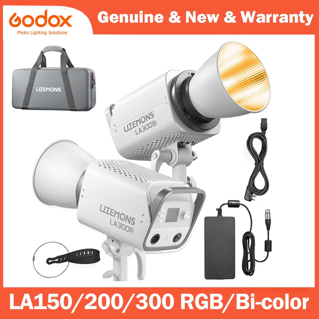 Godox LA300R LA300Bi LA200R LA150R RGB Full Color Bi-color COB การถ่ายภาพเติมแสง Bowens Mount พร้อม 