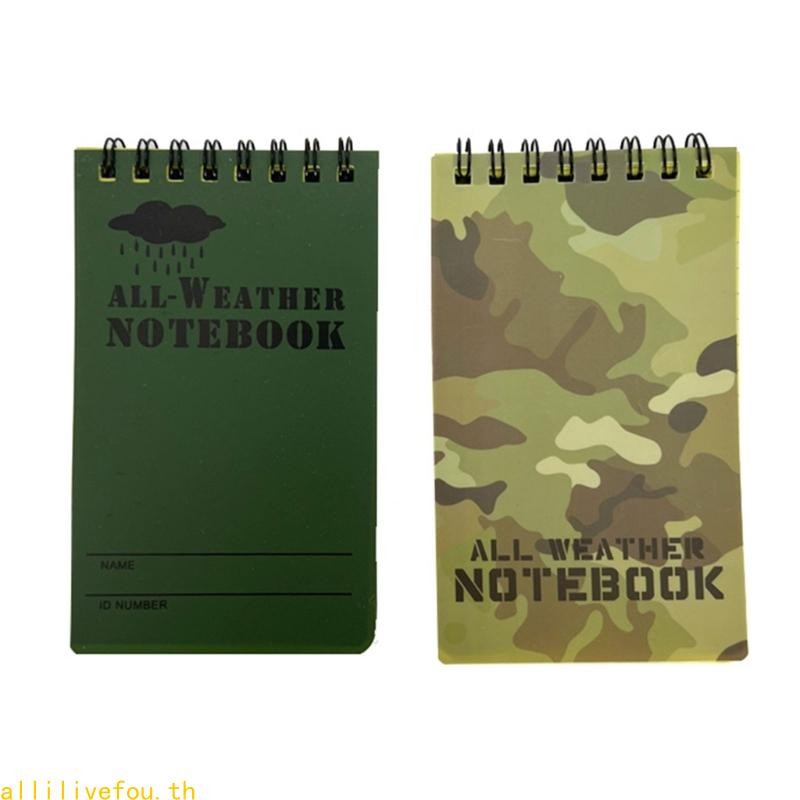 LIVE Weatherproof Notebook All Weather Pocket Tactical Notepad Memo-Paper Notepad
