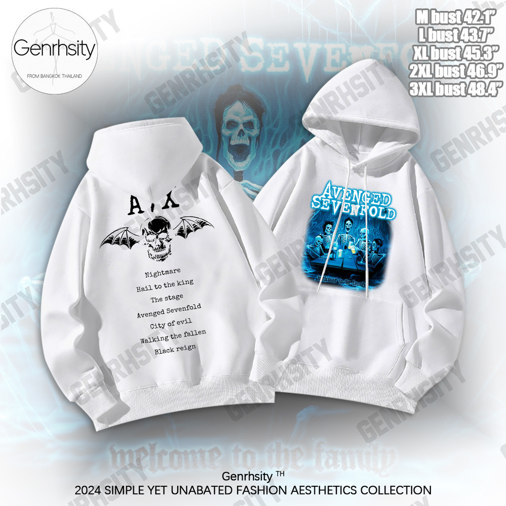 ผ้าฝ้าย 100% A7x Hoodie ผู้ชายร็อคโลหะวง Hoodie Y2k Avenged Sevenfold ชายและหญิงแขนยาว Hoodie