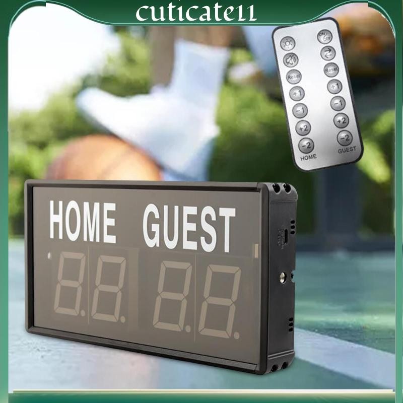 [cuticate11] อิเล็กทรอนิกส์ Scoreboard Digital Scoreboard มัลติฟังก์ชั่น LED Score Board แบบพกพาสําห