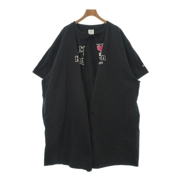 Ete VETEMENTS Tshirt เสื้อผู้หญิงสีดําส่งตรงจากญี่ปุ่นมือสอง

