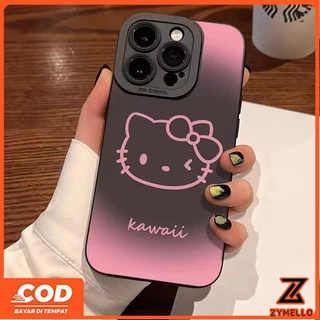 เหมาะสําหรับ Redmi A5 A3 Redmi 13C 14C 15C 14T หมายเหตุ 14 5G Redmi หมายเหตุ 14 5G Poco C61 Poco C75 การ์ตูนสีม่วงไล่ระดับสีลูกแมวนักเรียนกันกระแทกเคสโทรศัพท์ TPU