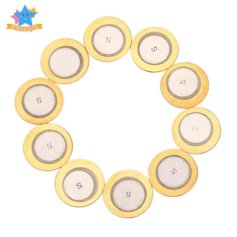 [Edstars] 10 ชิ้น 29 มิลลิเมตร Transducer องค์ประกอบ Buzzer Sounder Sensor Trigger Drum Disc DIY