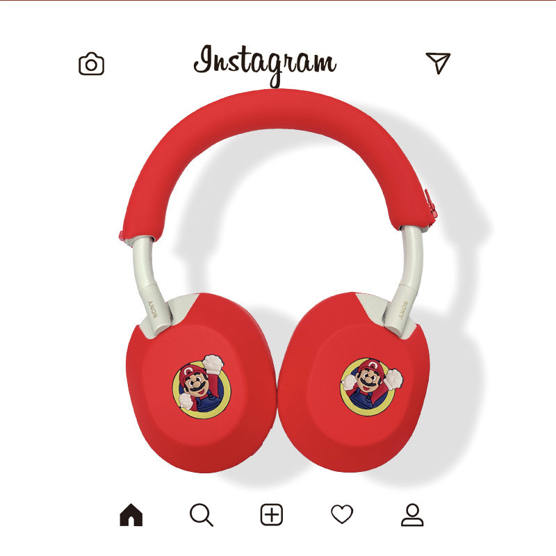 เหมาะสําหรับ Sony/Sony WH-1000XM5/6 ชุดหูฟังตัดเสียงรบกวนบลูทูธซิลิโคนป้องกันกรณี Come on Mary เกม W