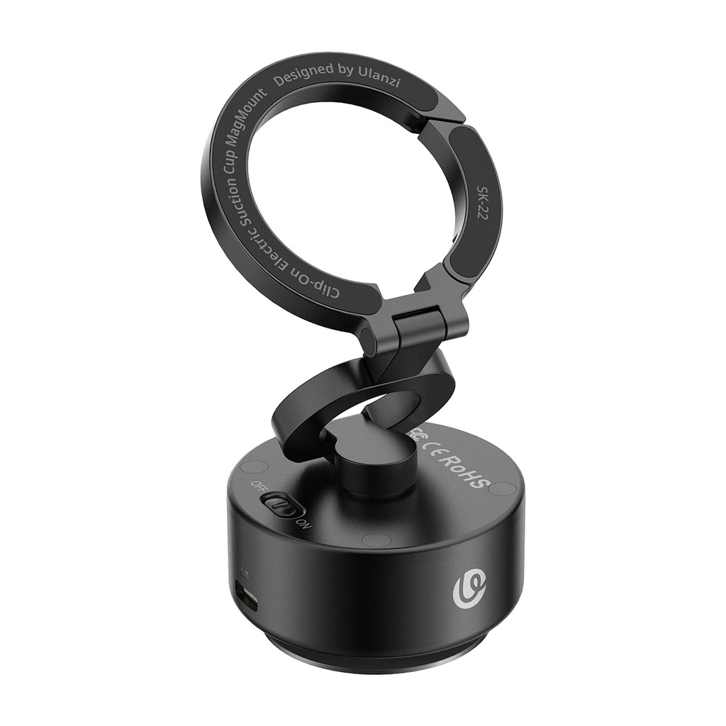 Ulanzi SK-22 Clip-On Electric Suction Cup ที่วางมือถือแม่เหล็ก Magsafe พร้อม MagLock Hook
