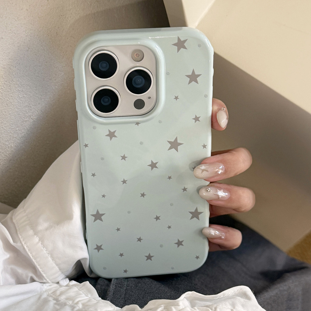 เคสโทรศัพท์ป้องกันดาวสีน้ําเงินเทารวมทุกอย่างเหมาะสําหรับ ทีพียู สําหรับ ไอโฟน12 13 14 15 16 17มือโปร สูงสุด