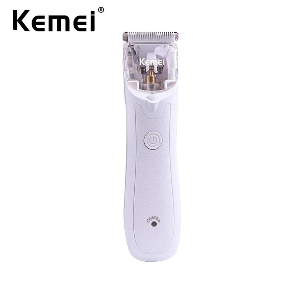 Kemei ไฟฟ้า Body Groin ผม Trimmer ผู้ชายผู้หญิงบิกินี่ Ball Pubic Trimmer เครื่องโกนหนวด Groomer สุข