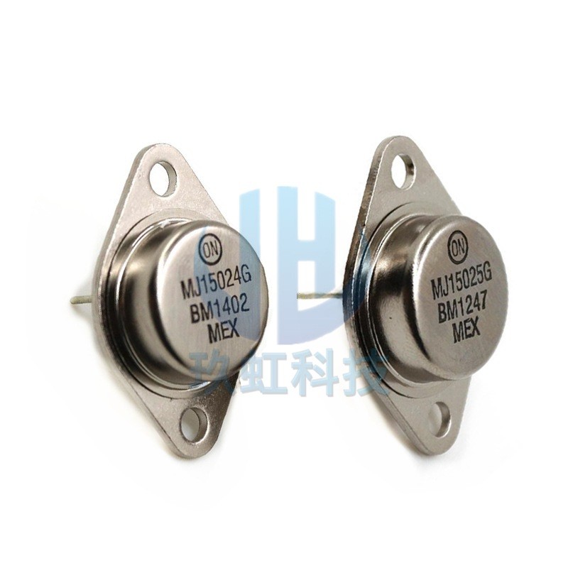 ต้นฉบับ MJ15025G จับคู่ MJ15024G ไตรโอดีกําลังสูง