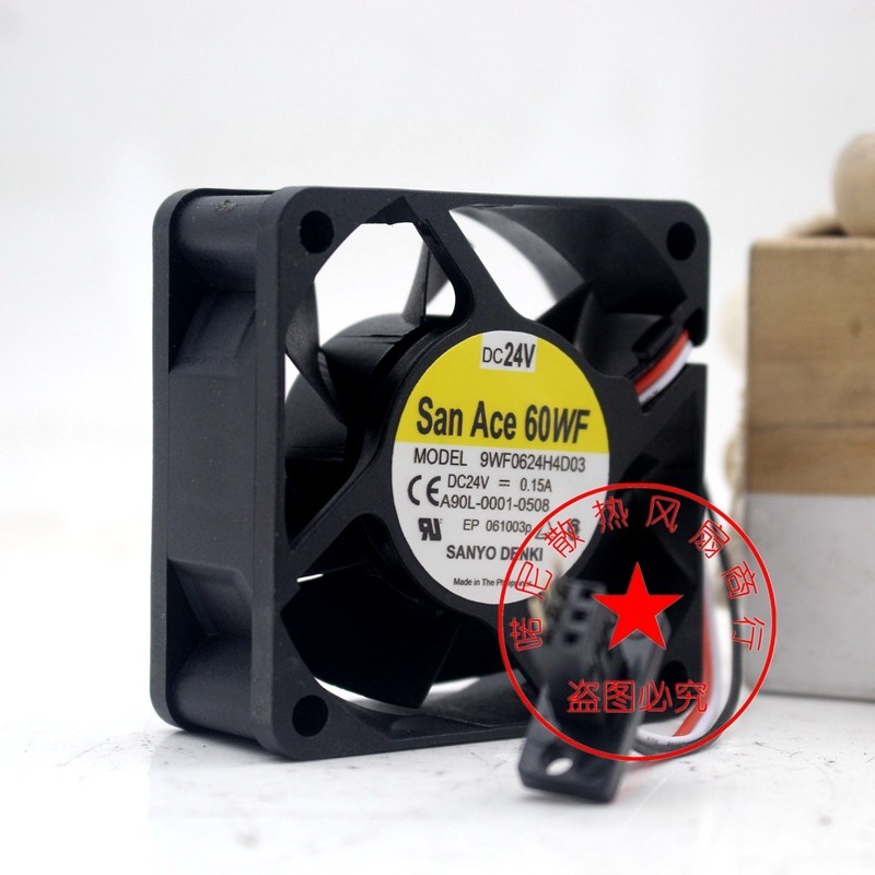 SanAce60WF A90L-0001-0508 9WF0624H4D03 DC24V Fanaco อุปกรณ์พัดลม