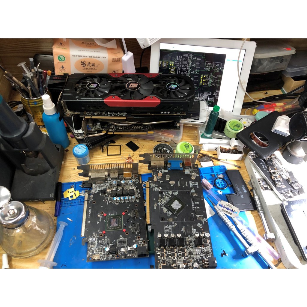 Professional กราฟิกการ์ดซ่อม GTX1080ti RTX2080 3060ti Rx580 คอมพิวเตอร์กราฟิกการ์ดซ่อมส่งซ่อม