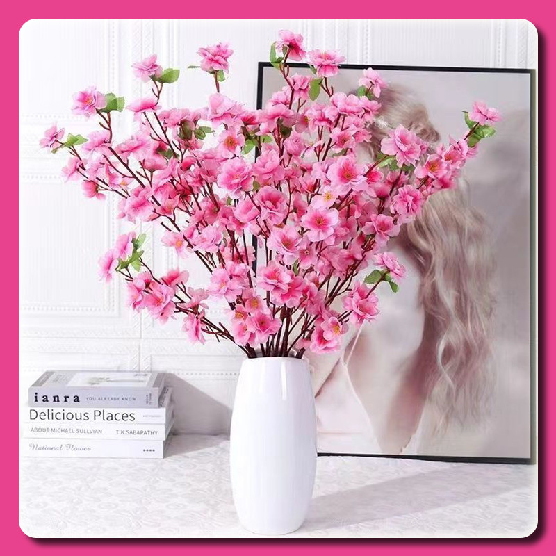 YTL 🌸พร้อมส่งจากไทย🌸ดอกซากุระปลอมประดิษฐ์ ดอกพีช ตกแต่งบ้าน ตกแต่งร้าน ตกแต่งสวน