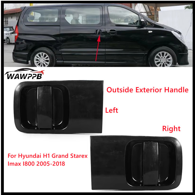รถประตูบานเลื่อนด้านนอกที่จับด้านนอกซ้ายขวาสําหรับ Hyundai H1 Grand Starex Imax I800 2005-2018 รถอุปกรณ์เสริม 83650-4H100 83660-4H100