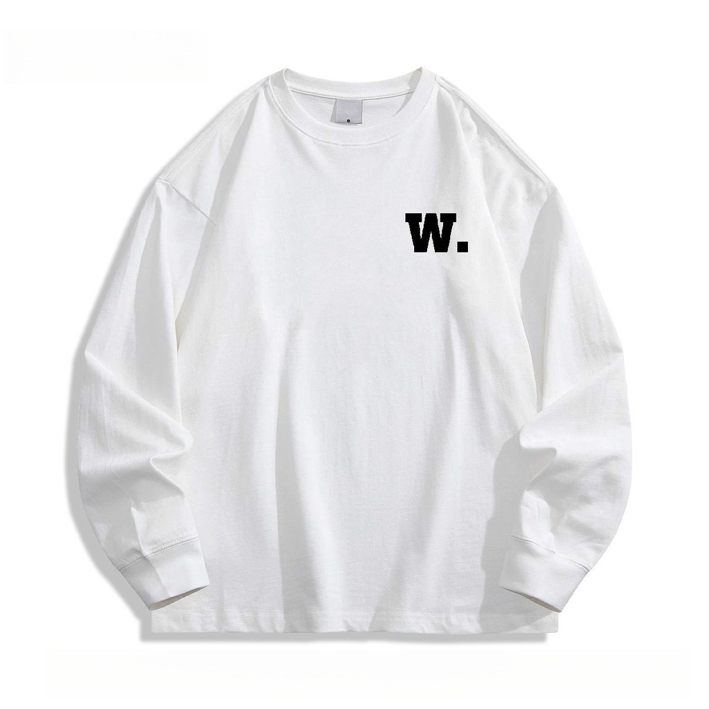 2025 NEW 2025 Trendy Artistic Versatile Solona 210g Cuffed Long Sleeve Fashion New Ins Harajuku Simp