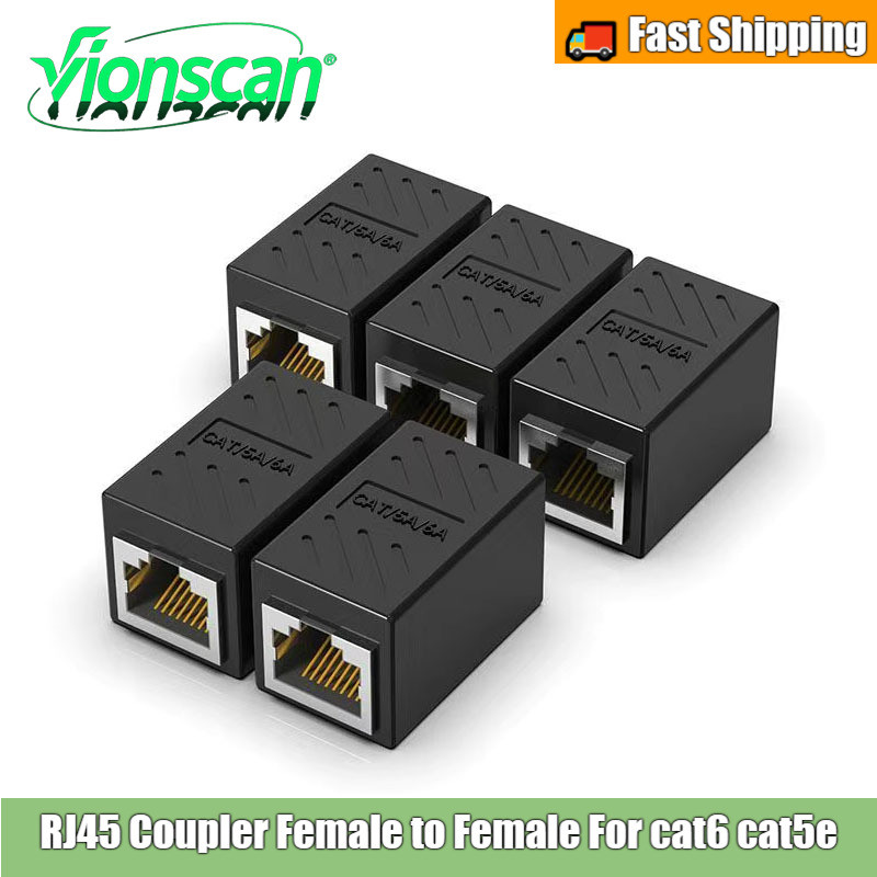 Vionscan RJ45 Connector หญิงกับหญิง, เครือข่าย Etherne Coupler Extender สําหรับ cat6 cat5e cat7
