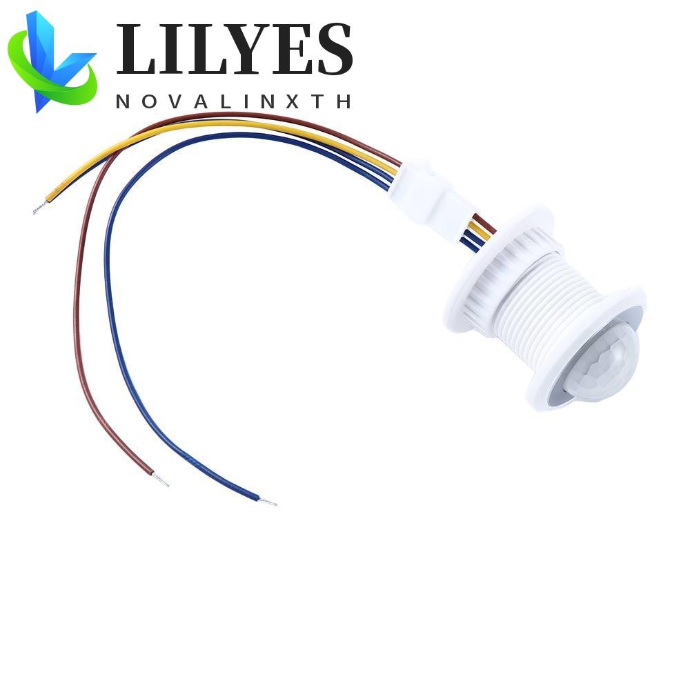 LILYES สวิตช์ไฟ สวิตช์ไฟ 110V 220V PIR Sensor Detector Night Lamp Sensitive Movement Sensor PIR Moti