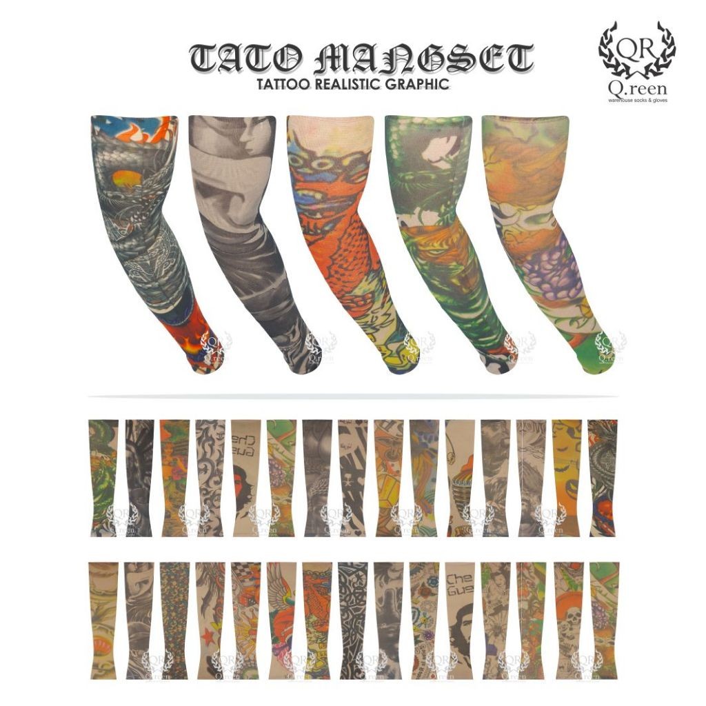 หวีสัก FAKE TATTOO REALISTIC THIN CLOTH TATTOO