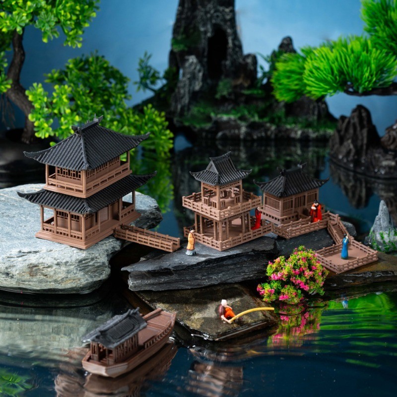 การจัดสวนตู้ปลา / สถาปัตยกรรมโบราณ rockeries การจัดสวน / รูปที่ 4