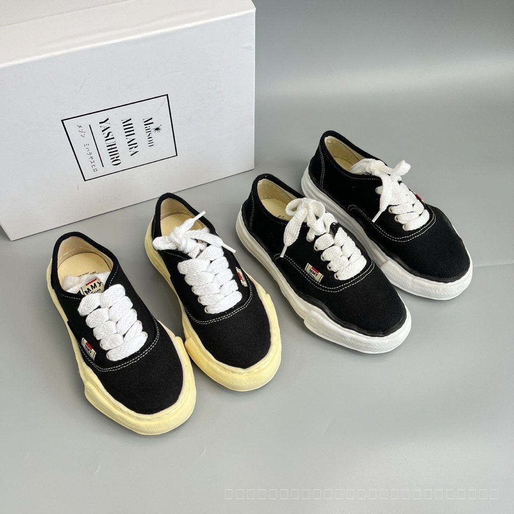 Mihara Koyu mmy Dissolve Shoes Low-Top Canvas Shoes Unisex Lace-Up Japanese Style Thick-Soled Height