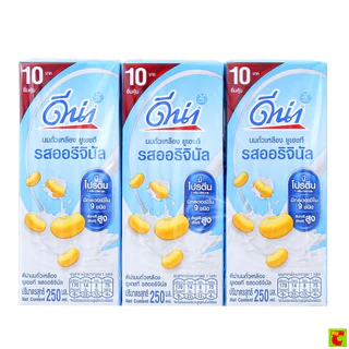 ดีน่า นมถั่วเหลือง ยูเอชทีรสออริจินัล 250 มล. X 6 ชิ้น